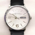 Marc Jacobs Fergus White Dial Black Leather Strap Watch for Men - MBM5076