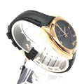 Gucci GG2570 Quartz Black Dial Black Leather Strap Watch For Men - YA142309