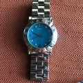 Marc Jacobs Amy Blue Dial Silver Steel Strap Watch for Women - MBM3272