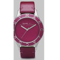 Marc Jacobs Blade Red Dial Red Leather Strap Watch for Women - MBM1157