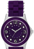 Marc Jacobs Pelly Purple Dial Purple Silicone Strap Watch for Women - MBM2538