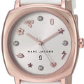 Marc Jacobs Mandy White Dial White Leather Strap Watch for Women - MJ8678