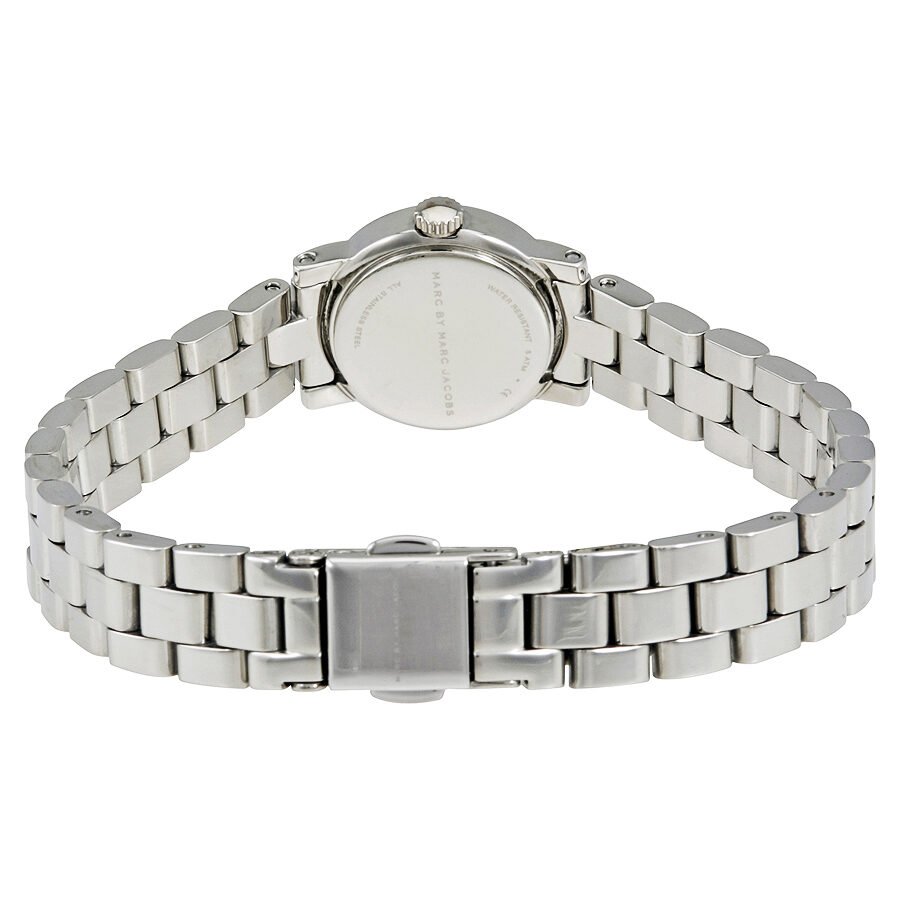 Marc Jacobs Amy Dinky White Dial Silver Steel Strap Watch for Women - MBM3225