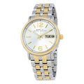 Marc Jacobs Fergus Silver Dial Two Tone Steel Strap Watch for Women - MBM3426