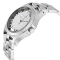 Marc Jacobs Henry Transparent Silver Dial Silver Steel Strap Watch for Women - MBM3205