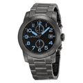 Marc Jacobs Larry Chronograph Black Dial Gunmetal Grey Steel Strap Watch for Men - MBM5031