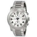 Marc Jacobs Larry Chronograph White Dial Silver Steel Strap Watch for Men - MBM5030