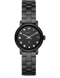 Marc Jacobs Marc Black Dial Black Steel Strap Watch for Women - MBM8673