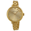 Marc Jacobs Sally Champagne Gold Dial Gold Steel Strap Watch for Women - MBM3363