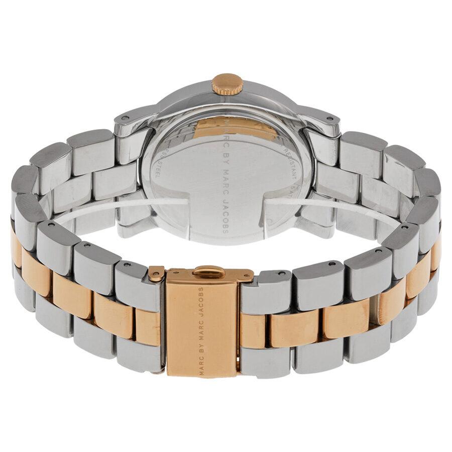Marc Jacobs Amy Silver Dial Two Tone Steel Strap Watch for Women - MBM3194