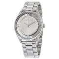 Marc Jacobs Tether Transparent Silver Dial Silver Steel Strap Watch for Women - MBM3412