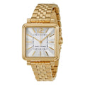 Marc Jacobs Vic Silver Dial Gold Steel Strap Watch for Women - MJ3462