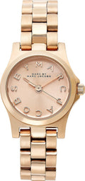 Marc Jacobs Dinky Rose Gold Dial Rose Gold Steel Strap Watch for Women - MBM3200