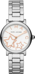 Marc Jacobs Classic White Dial Silver Steel Strap Watch for Women - MJ3591