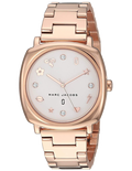 Marc Jacobs Mandy White Dial Rose Gold Steel Strap Watch for Women - MJ3574