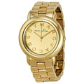 Marc Jacobs Marci Gold Dial Gold Steel Strap Watch for Women - MBM3174
