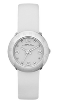 Marc Jacobs Blade White Dial White Leather Strap Watch for Women - MBM1223