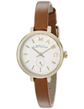 Marc Jacobs Sally White Dial Brown Leather Strap Watch for Women - MBM1351