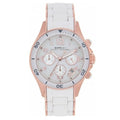 Marc Jacobs Rock Chronograph White Dial White Silicone Strap Watch for Women - MBM2547