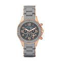 Marc Jacobs Rock Chronograph Grey Dial Grey Silicone Strap Watch for Women - MBM2550