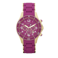 Marc Jacobs Rock Chronograph Purple Dial Purple Silicone Strap Watch for Women - MBM2576