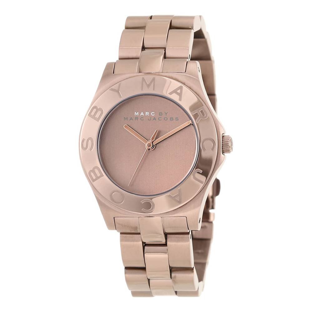 Marc Jacobs Amy Brown Dial Brown Steel Strap Watch for Women - MBM3128
