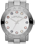 Marc Jacobs Amy Dexter Silver Dial Silver Steel Strap Watch for Women - MBM3214