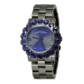 Marc Jacobs Amy Purple Dial Black Steel Strap Watch for Women - MBM3224