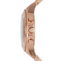 Marc Jacobs Blade Chronograph Brown Dial Rose Gold Steel Strap Watch for Women - MBM3308