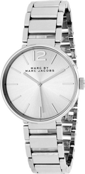 Marc Jacobs Peggy Silver Dial Silver Steel Strap Watch for Women - MBM3404