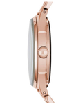 Marc Jacobs Tether Transparent Rose Gold Dial Rose Gold Steel Strap Watch for Women - MBM3414
