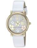 Marc Jacobs Roxy White Dial White Leather Strap Watch for Women - MJ1607