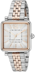 Marc Jacobs Vic Silver Dial Two Tone Steel Strap Watch for Women - MJ3463