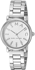 Marc Jacobs Roxy White Dial Silver Steel Strap Watch for Women - MJ3568