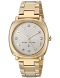 Marc Jacobs Mandy White Dial Gold Steel Strap Watch for Women - MJ3573