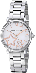 Marc Jacobs Classic White Dial Silver Steel Strap Watch for Women - MJ3591