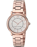 Marc Jacobs Roxy White Dial Rose Gold Steel Strap Watch for Women - MJ3527