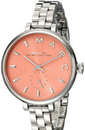 Marc Jacobs Sally Orange Dial Silver Steel Strap Watch for Women - MBM3365