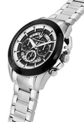 Maserati Traguardo Chronograph Black Dial Silver Steel Strap Watch For Men - R8873612059