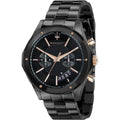 Maserati Circuito Black Dial Black Steel Strap Watch For Men - R8873627001