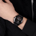 Maserati Traguardo Chronograph Black Dial Black Rubber Strap Watch For Men - R8871612004