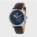 Maserati Epoca Chronograph Blue Dial Brown Leather Strap Watch For Men - R8871618014