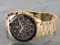 Maserati Traguardo Chronograph Black Dial Gold Steel Strap Watch For Men - R8873612041
