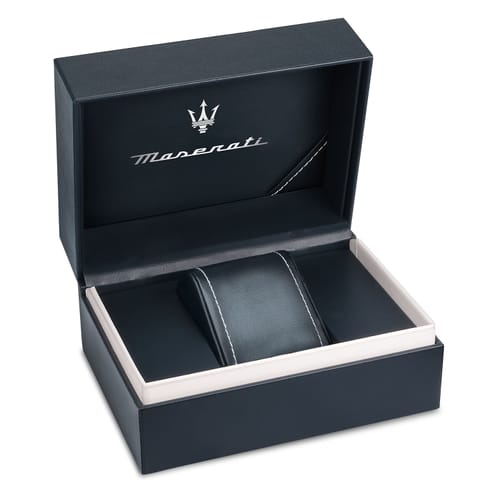 Maserati Traguardo Chronograph Blue Dial Black Silicone Strap Watch For Men - R8871612046