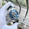 Maurice Lacroix Aikon Chronograph Blue Dial Blue Leather Strap Watch For Men - AI1018-SS001-432-4