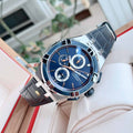 Maurice Lacroix Quartz Swiss Made Blue Dial Leather Strap 44mm Watch For Men - AI1018-SS001-432-4