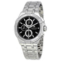 Maurice Lacroix Aikon Chronograph Black Dial Silver Steel Strap Watch for Men - AI1018-SS002-330-1