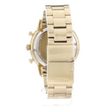 Fossil Townsman Chronograph White Dial Gold Steel Strap Watch for Men - FS5348