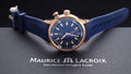 Maurice Lacroix Pontos Divers Limited Edition Blue Dial Blue Leather Strap Watch For Men - PT6248-BRZ0B-430-4