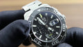 Tag Heuer Aquaracer Quartz Chronograph Black Dial Silver Steel Strap Watch for Men - CAY111A.BA0927